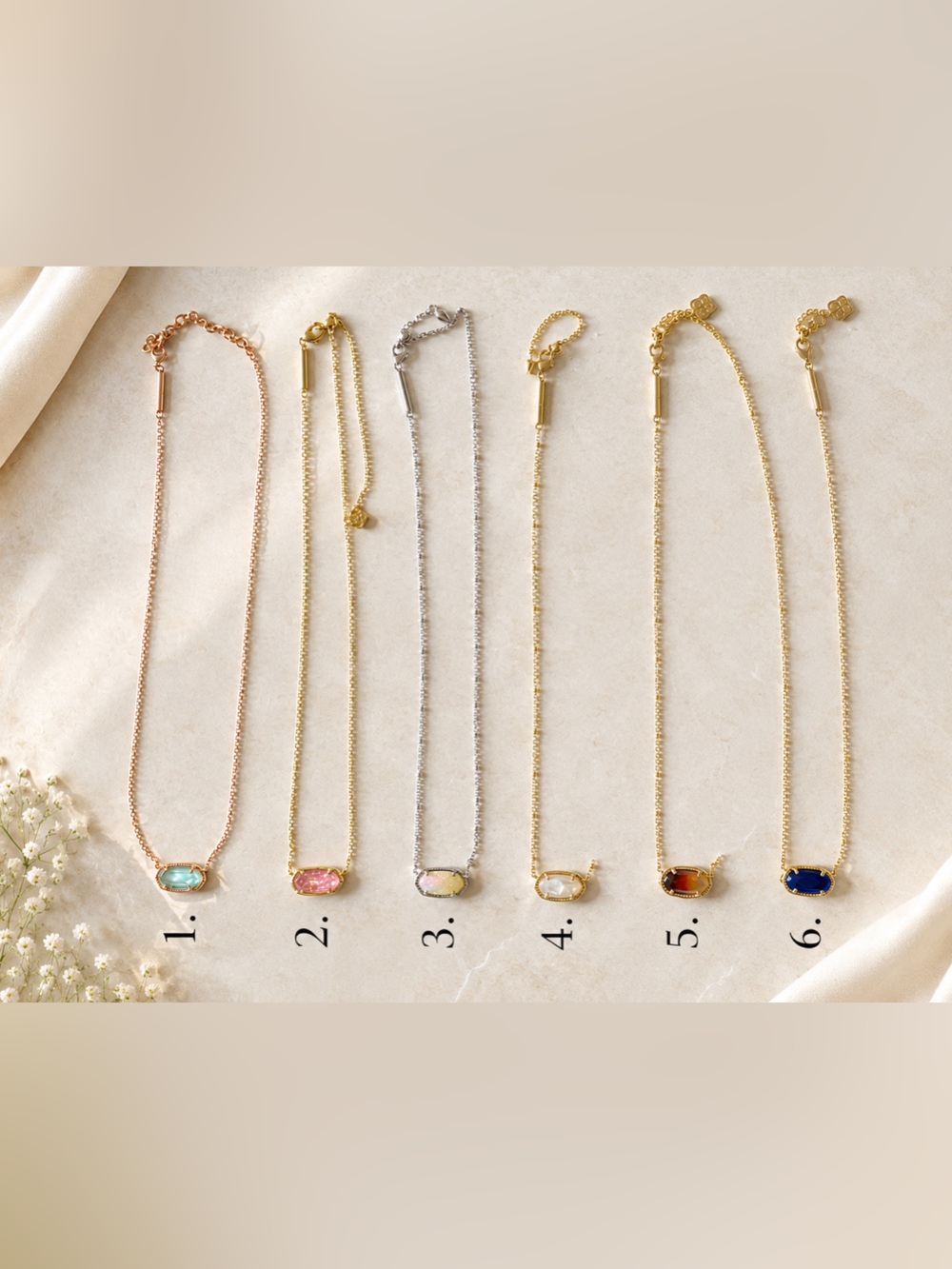 Kendra Scott Chain Necklace with Stone $10 each